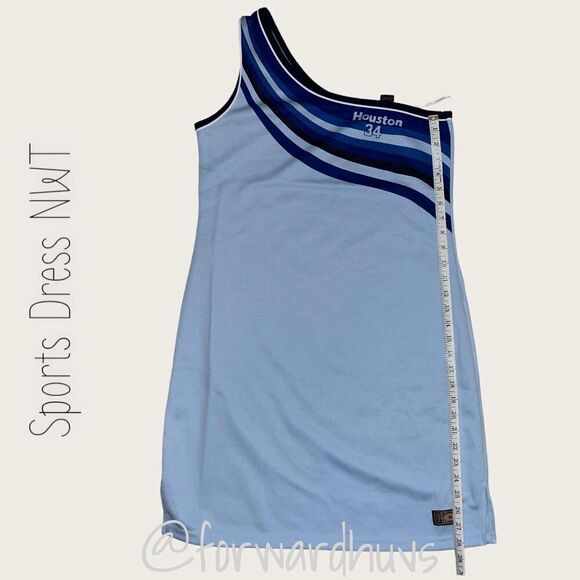 Soho Babe Hardball Classic Sports One Shoulder Dress Size Large - Picture 12 of 13